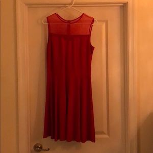 Red dress fit and flare